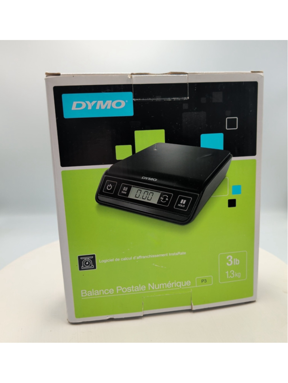DYMO Digital Postal Scale P3 3lb Limit Tare & Hold Functions NEW OPEN BOX